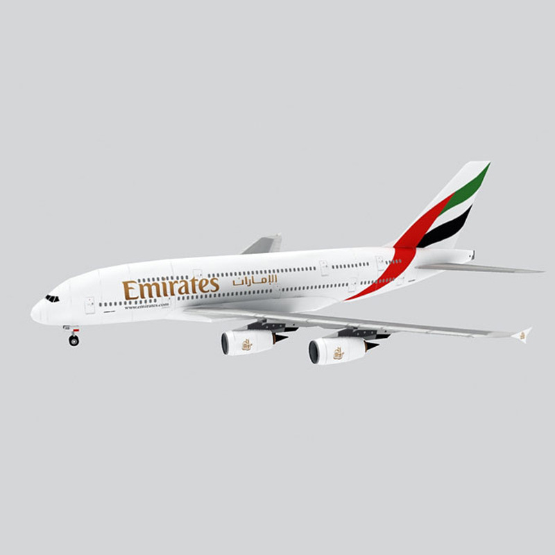 Model Kit Singapore - Австралия, ОАЭ, Сингапур, аэробус A380, бумажная