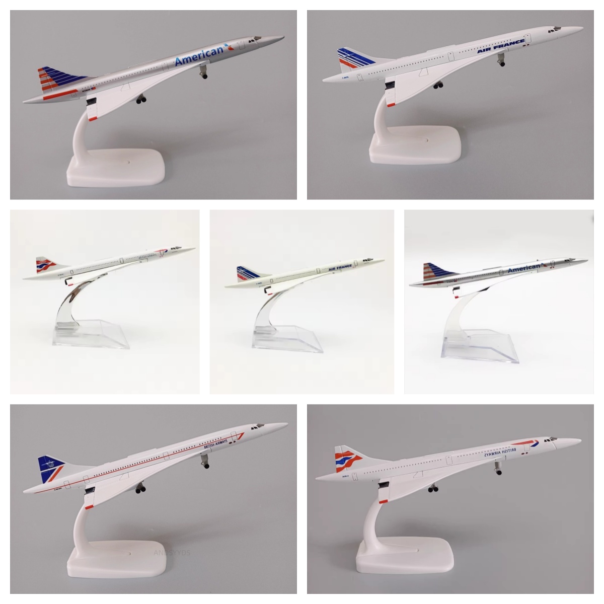 Model Kit Singapore - Модель самолета Конкорд 16/20 см, авиакомпании