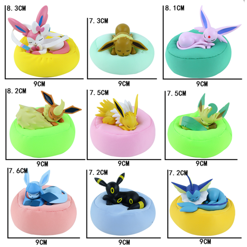 1-9 шт. Аниме-фигурка Покемона – обзор и цена Model Kit Eevee